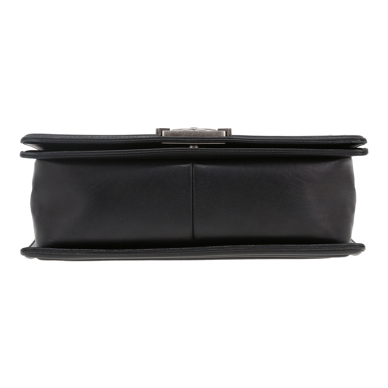 Borsa a tracolla Chanel  Boy in pelle trapuntata nera - Detail D1