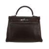 Hermès  Kelly 32 cm handbag  in brown Gulliver leather - 360 thumbnail