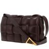 Borsa a tracolla Bottega Veneta  Padded Cassette in pelle intrecciata marrone - 00pp thumbnail