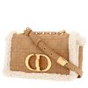 Dior  Caro shoulder bag  in beige and white sheepskin - 00pp thumbnail