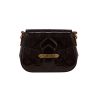 Bolso de mano Louis Vuitton  Bellflower en charol Monogram color berenjena y cuero natural - 360 thumbnail