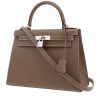 Bolso de mano Hermès  Kelly 28 cm en cuero epsom marrón etoupe - 00pp thumbnail