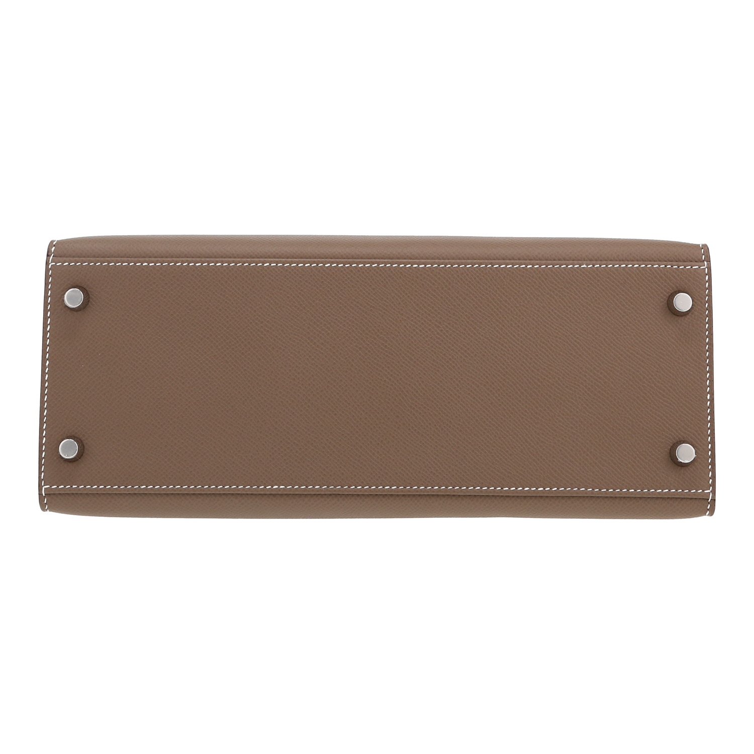 Hermès  Kelly 28 cm handbag  in etoupe epsom leather - Detail D1