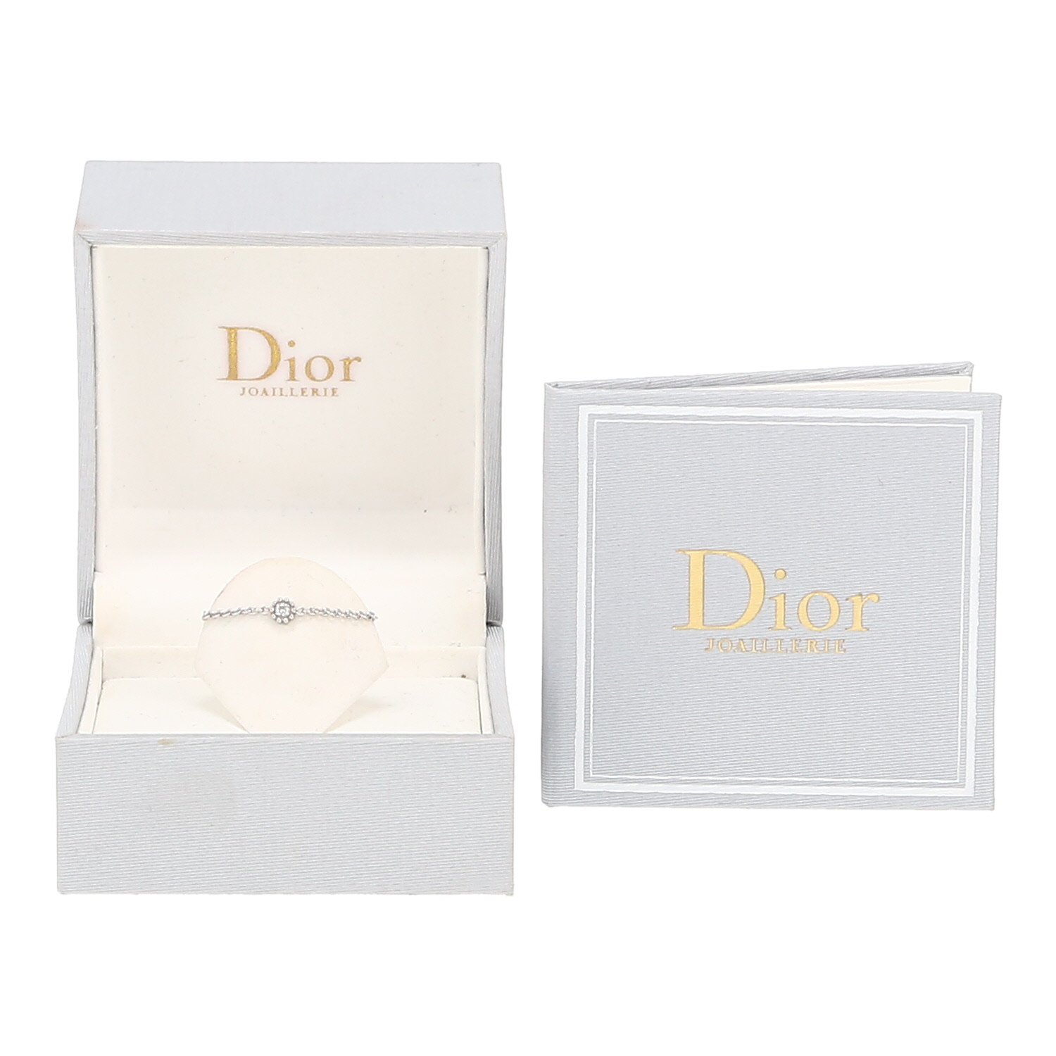 Sortija flexible Dior Mimirose de oro blanco y diamante de diamante - Detail D2