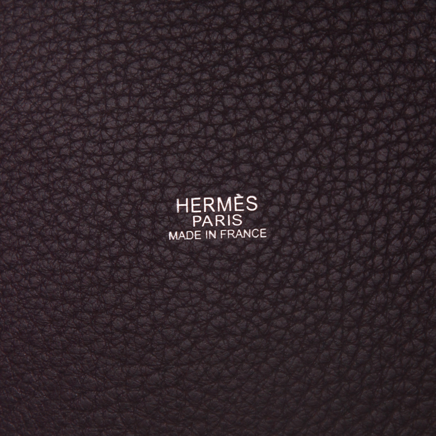 Sac à main Hermès  Picotin 22 cm en cuir togo violet Cassis - Detail D2