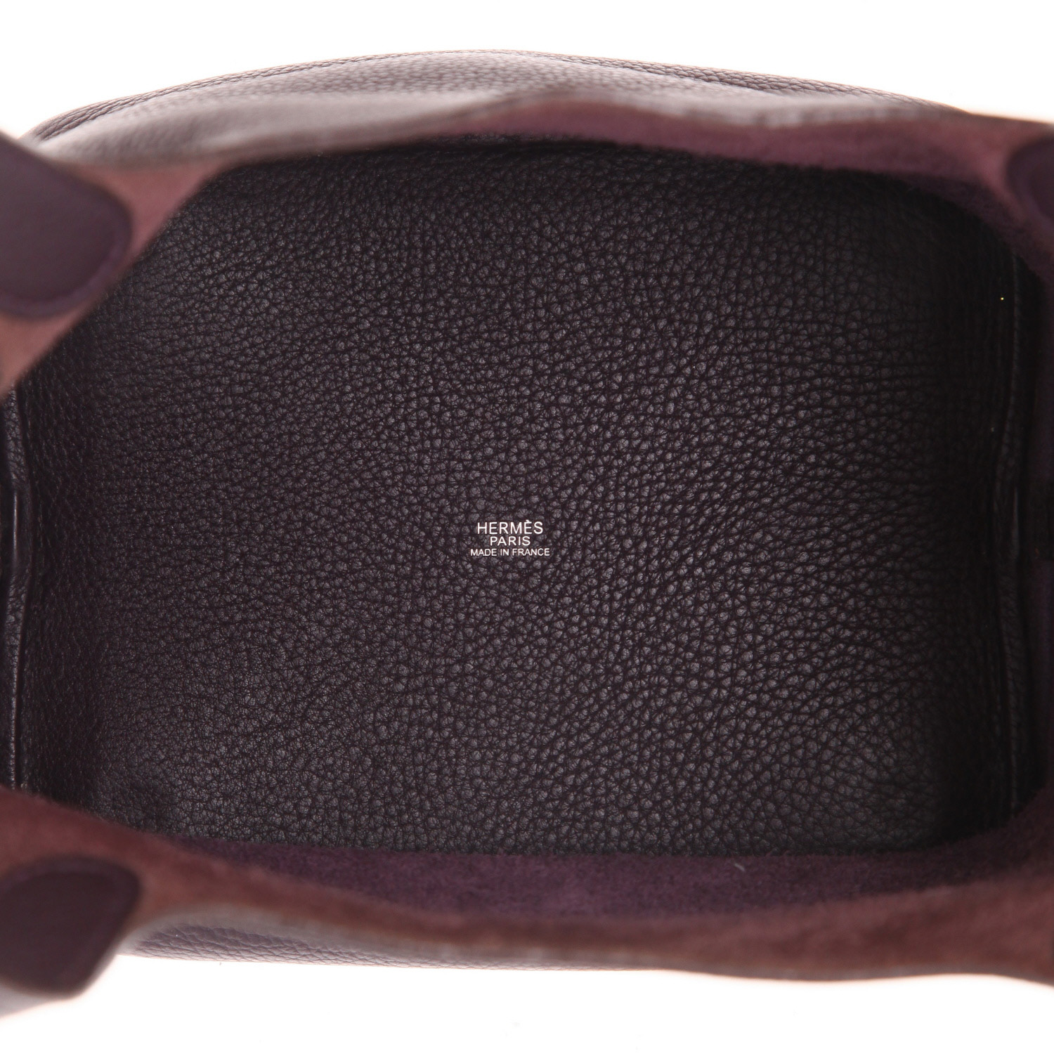 Borsa Hermès  Picotin 22 cm in pelle togo viola Cassis - Detail D3