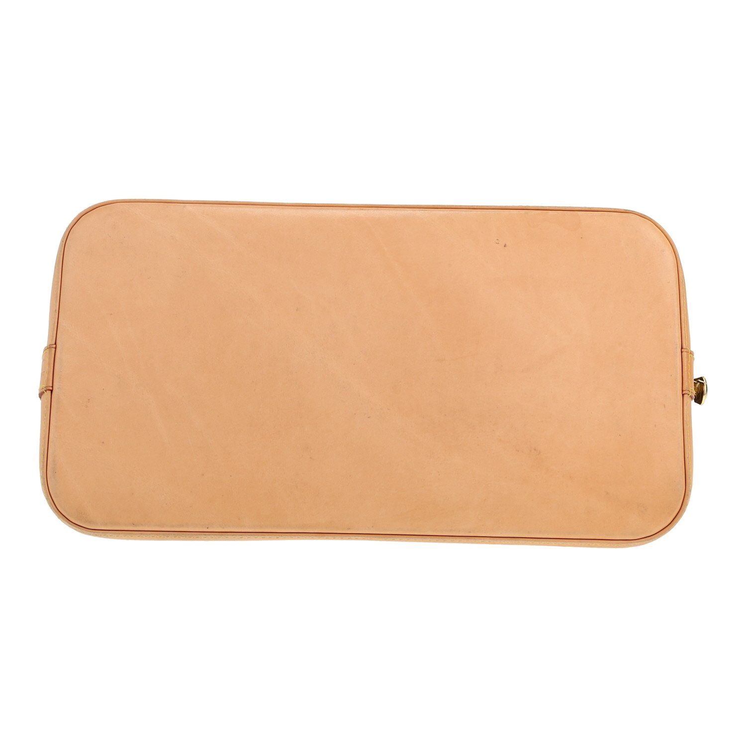 Louis Vuitton  Alma handbag  in brown monogram canvas  and natural leather - Detail D1