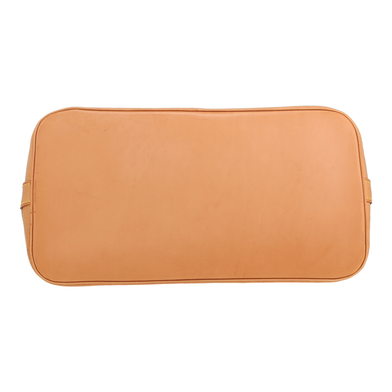 Bolso de mano Louis Vuitton  Alma en lona Monogram marrón y cuero natural - Detail D1