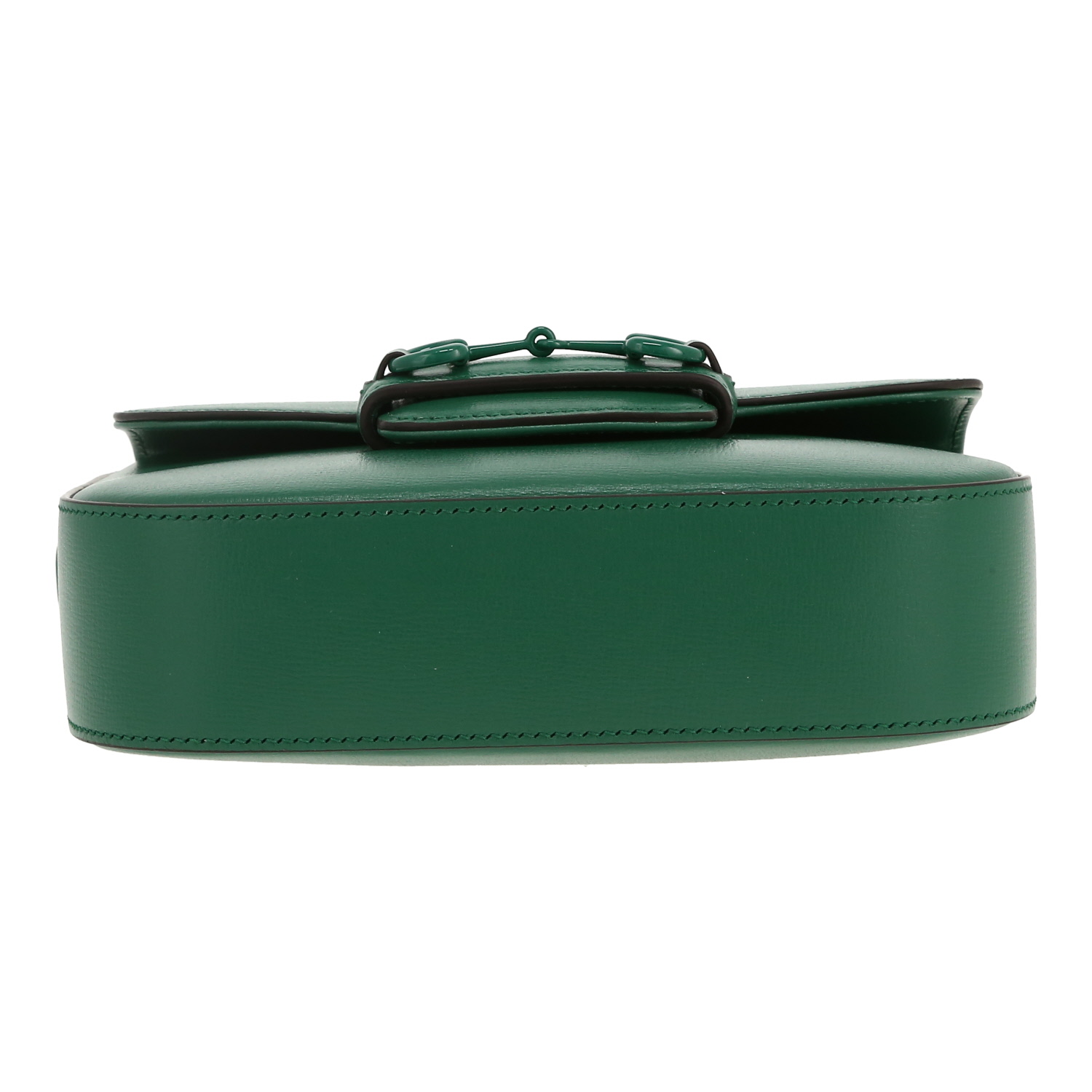 Gucci  1955 Horsebit mini  shoulder bag  in green leather - Detail D1
