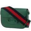 Borsa a tracolla Gucci  1955 Horsebit modello piccolo  in pelle verde - Detail D4 thumbnail