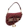 Borsa Dior  Saddle in velluto bordeaux - 360 thumbnail