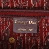 Borsa Dior  Saddle in velluto bordeaux - Detail D2 thumbnail