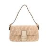 Sac à main Fendi  Baguette en lainage beige - 360 thumbnail