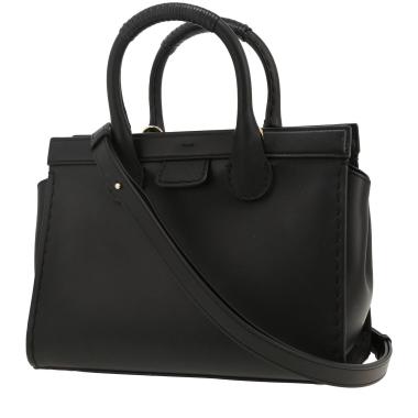 Bolso de mano Chloé  Edith en cuero negro