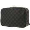 Nécessaire de toilette Louis Vuitton  Poche Toilette en toile damier graphite grise - 00pp thumbnail