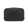 Nécessaire de toilette Louis Vuitton  Poche Toilette en toile damier graphite grise - 360 thumbnail