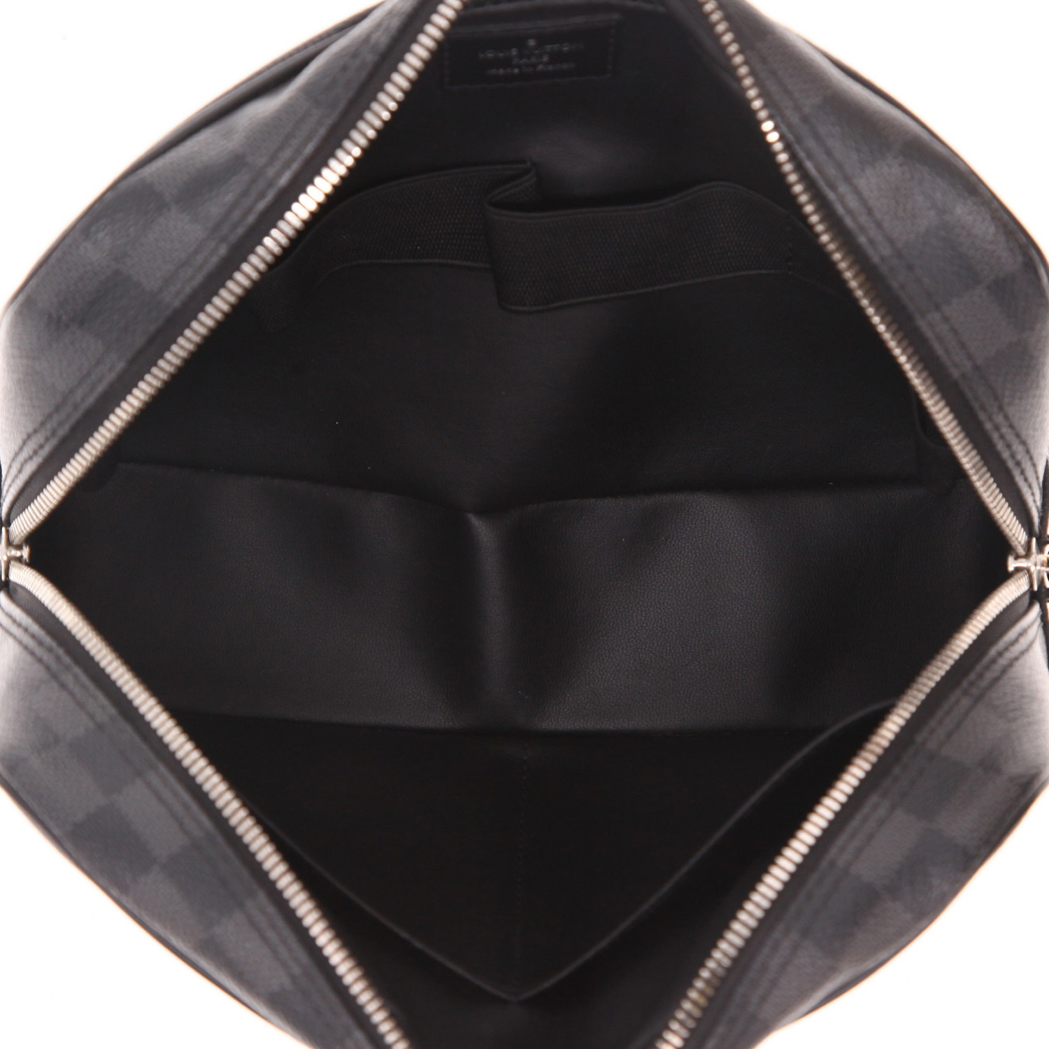 Louis Vuitton  Poche Toilette in tela a scacchi grigia - Detail D3