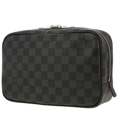 Louis Vuitton  Poche Toilette toilet set  in grey damier graphite canvas