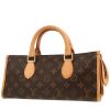 Bolso de mano Louis Vuitton  Popincourt en lona Monogram marrón y cuero natural - 00pp thumbnail