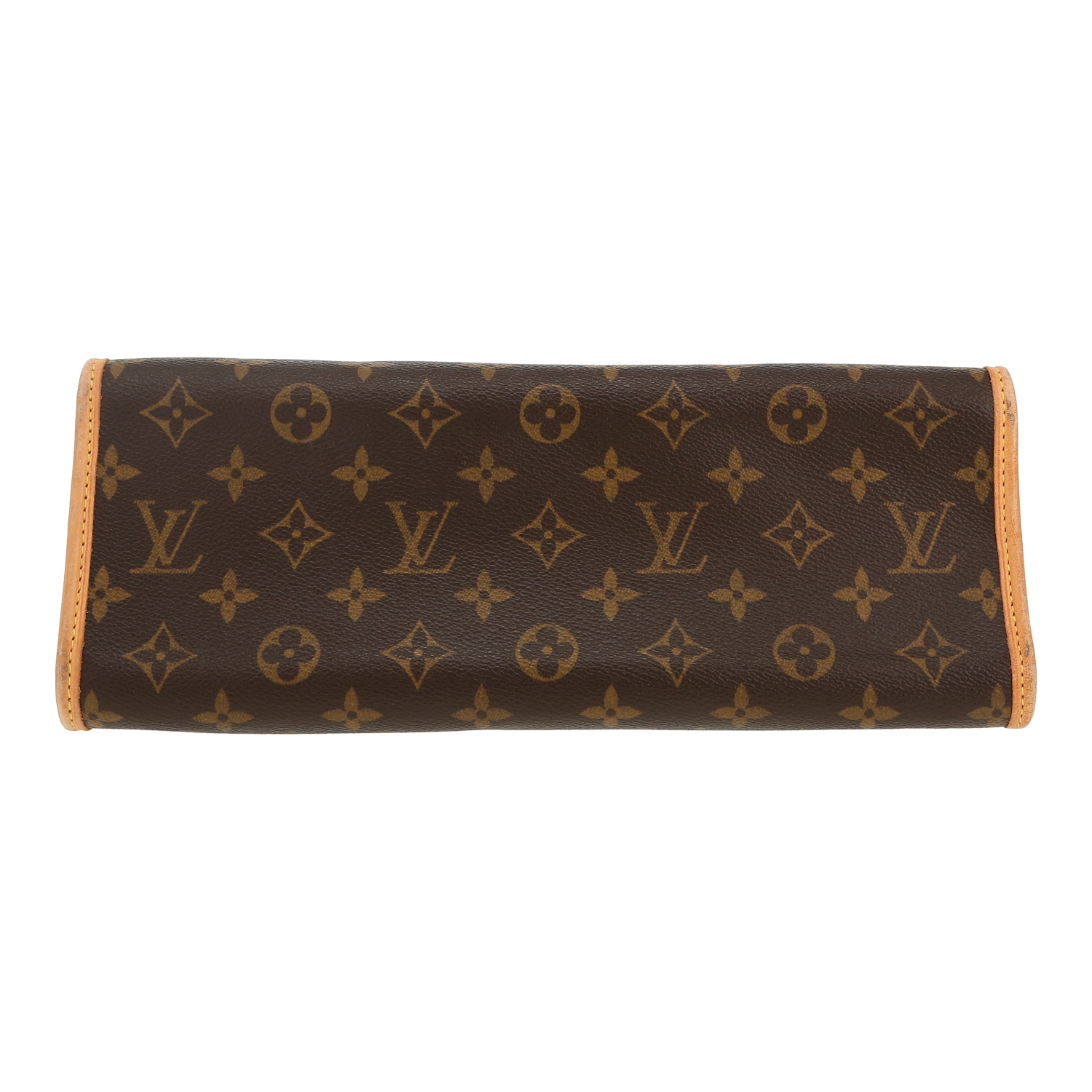 Sac à main Louis Vuitton  Popincourt en toile monogram marron et cuir naturel - Detail D1