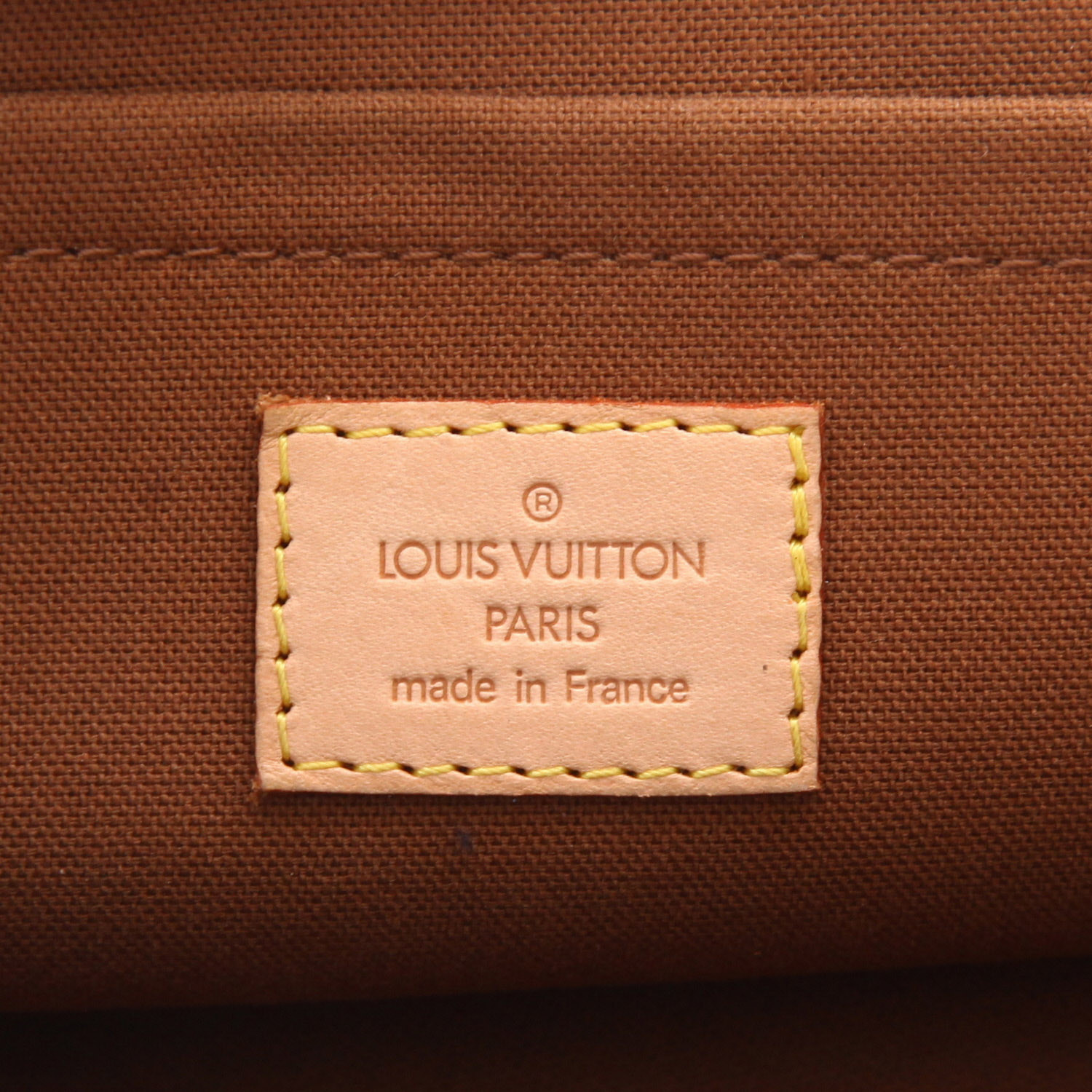 Bolso de mano Louis Vuitton  Popincourt en lona Monogram marrón y cuero natural - Detail D2