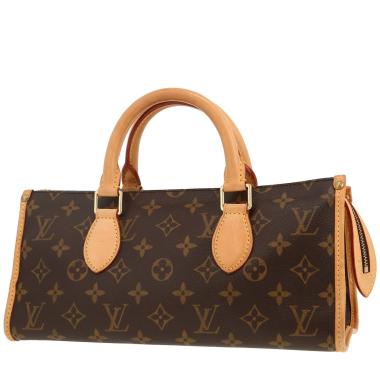 Sac à main Louis Vuitton  Popincourt en toile monogram marron et cuir naturel