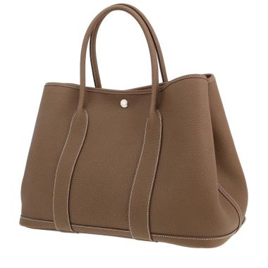 Hermès  Garden shopping bag  in etoupe togo leather