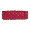 Valentino Garavani  Rockstud Spike shoulder bag  in red quilted leather - Detail D1 thumbnail