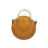 Bolso bandolera Chloé  Pixie en cuero color oro y Veau velours color oro - 360 thumbnail