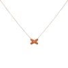 Collier Chaumet Jeux de Liens en or rose, laque orange et diamant - 00pp thumbnail