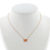 Collier Chaumet Jeux de Liens en or rose, laque orange et diamant - 360 thumbnail