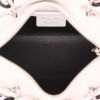 Dior  Lady Dior handbag  in white leather  and black patent leather - Detail D3 thumbnail