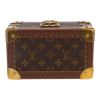 Caja de joyas Louis Vuitton  Tresor en lona Monogram y fibra vulcanizada marrón - Detail D1 thumbnail