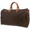 Bolso de mano Louis Vuitton  Speedy 40 en lona Monogram marrón y cuero natural - 00pp thumbnail