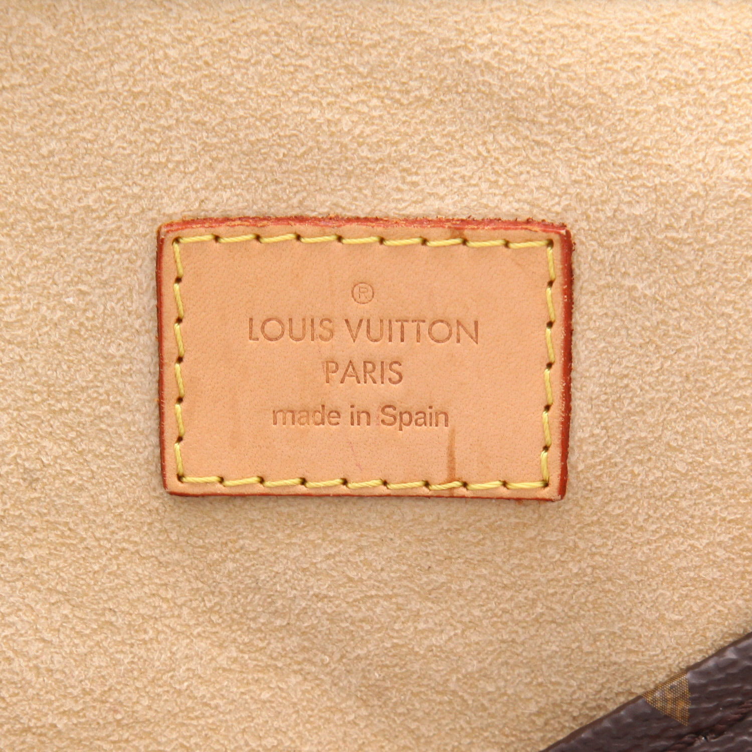 Borsa Louis Vuitton  Artsy in tela monogram marrone e pelle naturale - Detail D2