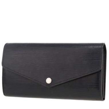 Billetera Louis Vuitton  Sarah en cuero Epi negro