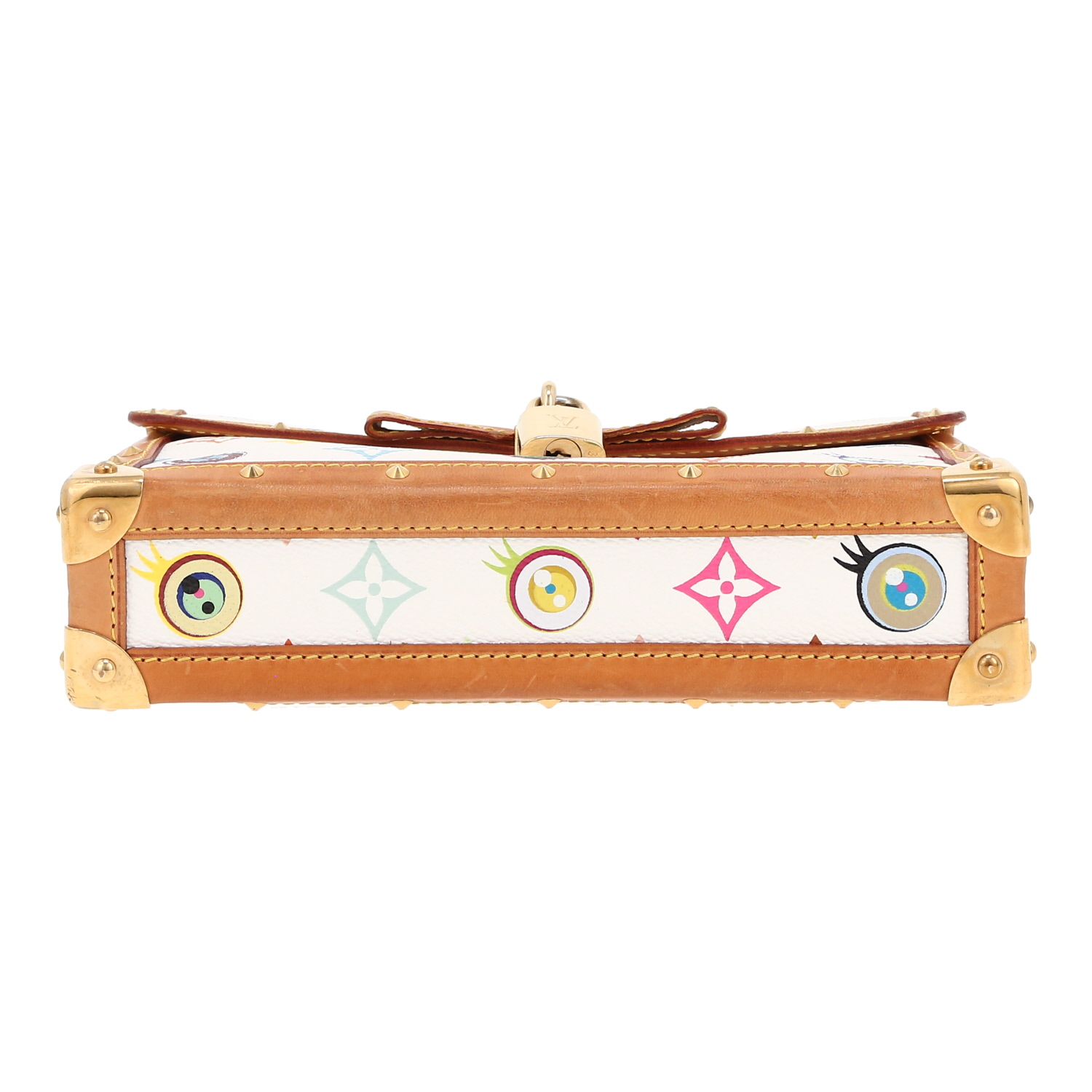Borsa Louis Vuitton  Eye Miss You in tela monogram multicolore e pelle naturale - Detail D1
