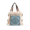 Borsa Louis Vuitton   in tela beige e blu - 360 thumbnail