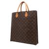 Bolso de mano Louis Vuitton  Sac Plat en lona Monogram marrón y cuero natural - 00pp thumbnail