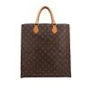 Bolso de mano Louis Vuitton  Sac Plat en lona Monogram marrón y cuero natural - 360 thumbnail