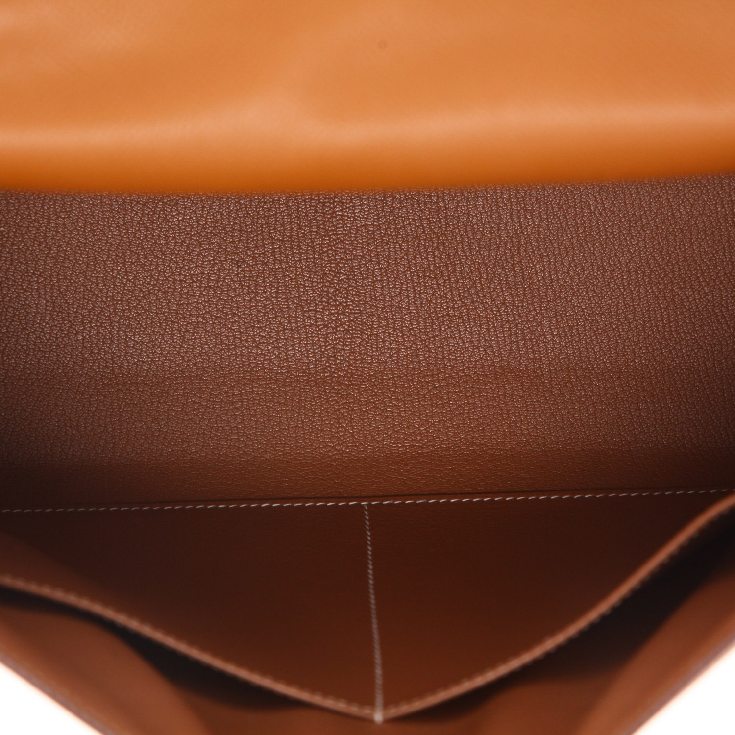 Hermès  Kelly 35 cm handbag  in gold epsom leather - Detail D3