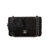 Borsa Chanel  Timeless Classic in tweed nero e grigio - 360 thumbnail