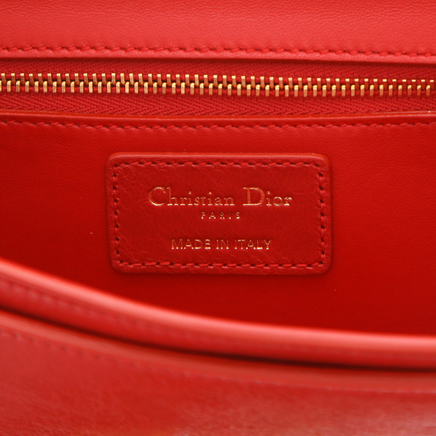 Borsa a tracolla Dior  30 Montaigne in pelle rossa - Detail D2