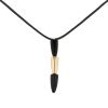 Vhernier Calla pendant in pink gold and ebony - 00pp thumbnail