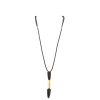 Vhernier Calla pendant in pink gold and ebony - 360 thumbnail