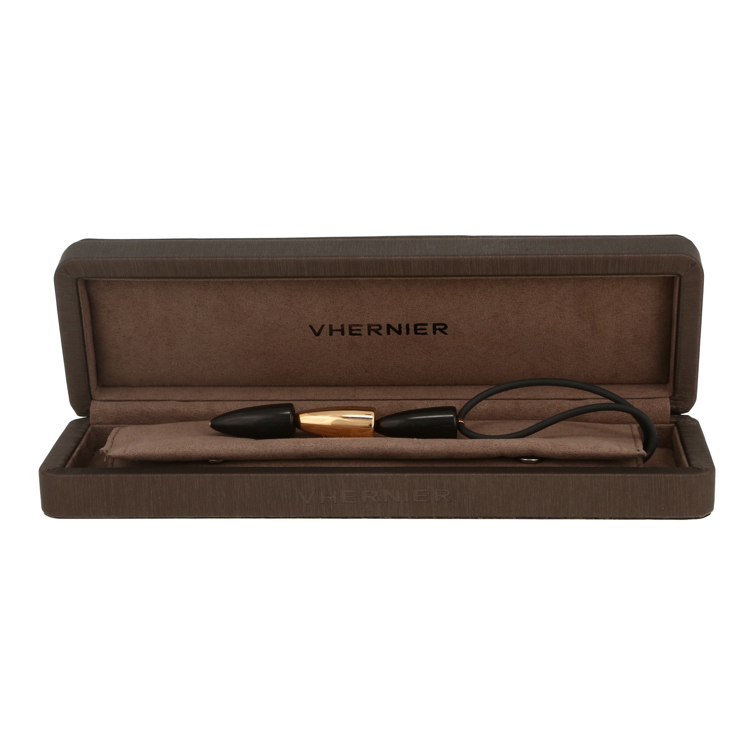 Vhernier Calla pendant in pink gold and ebony - Detail D2