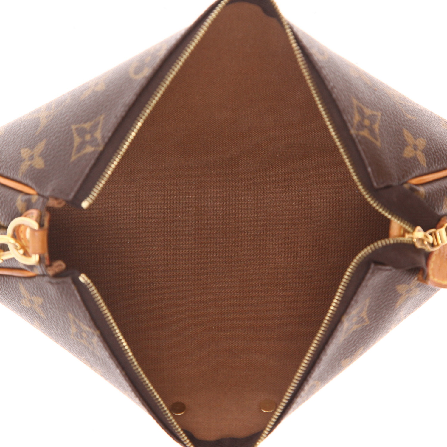 Borsa/pochette Louis Vuitton   in tela monogram e pelle naturale - Detail D3