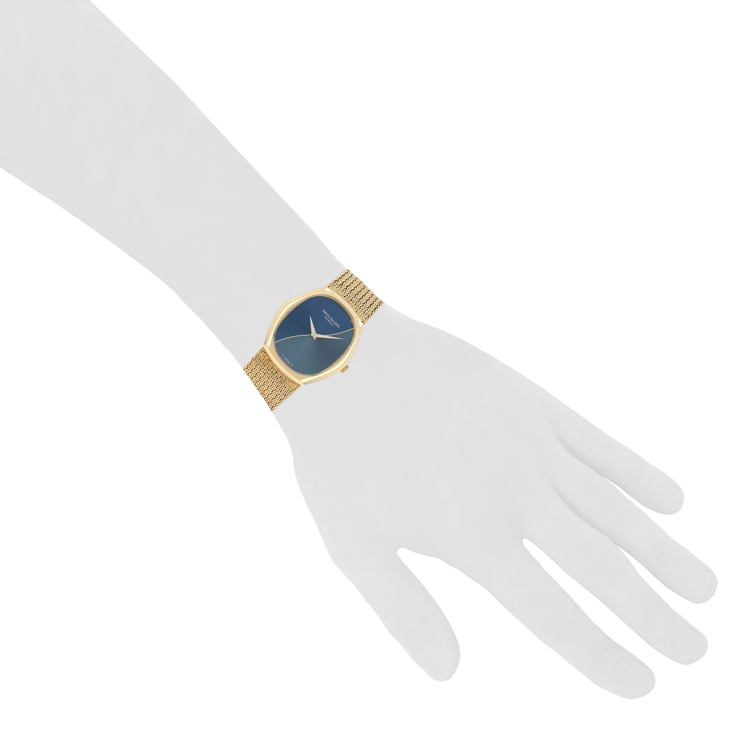 Patek Philippe Ellipse  in yellow gold Ref: Patek Philippe - 3858  Circa 1970 - Detail D1