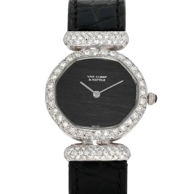 Van Cleef Arpels watch, ‘Van Cleef Arpels by Gérald Genta’, in white gold set with diamonds. Ref: Van Cleef Arpels - 3879. Circa 1970