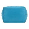 Bolso de mano Chanel  Petit Shopping en cuero granulado turquesa - Detail D1 thumbnail